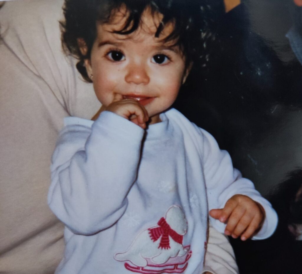 Foto Andrea D. de pequeña